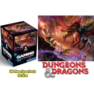CLEMENTONI DUNGEONS & DRAGONS KANSALDI ON RED DRAGON 500 PIECES JIGSAW PUZZLE