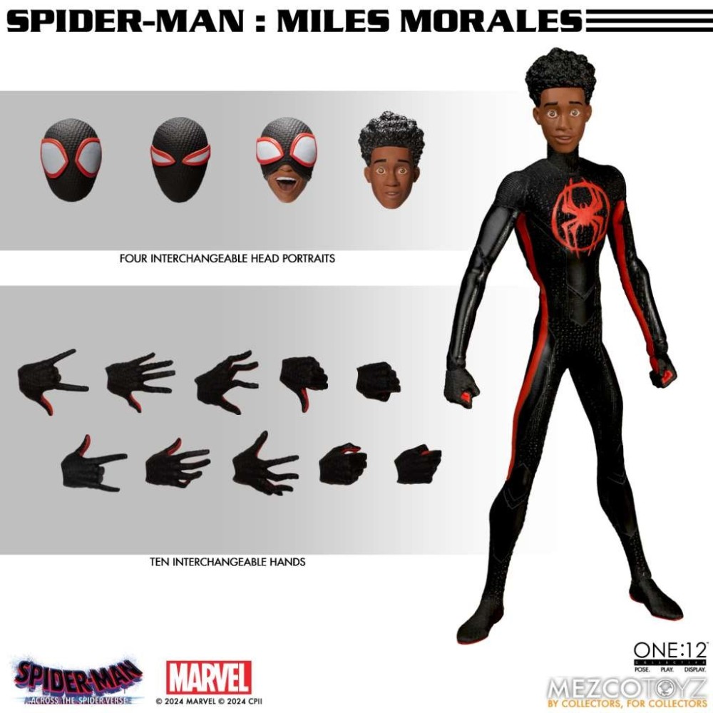 MEZCO TOYS SPIDER-MAN ATSV MILES MORALES ONE:12 ACTION FIGURE