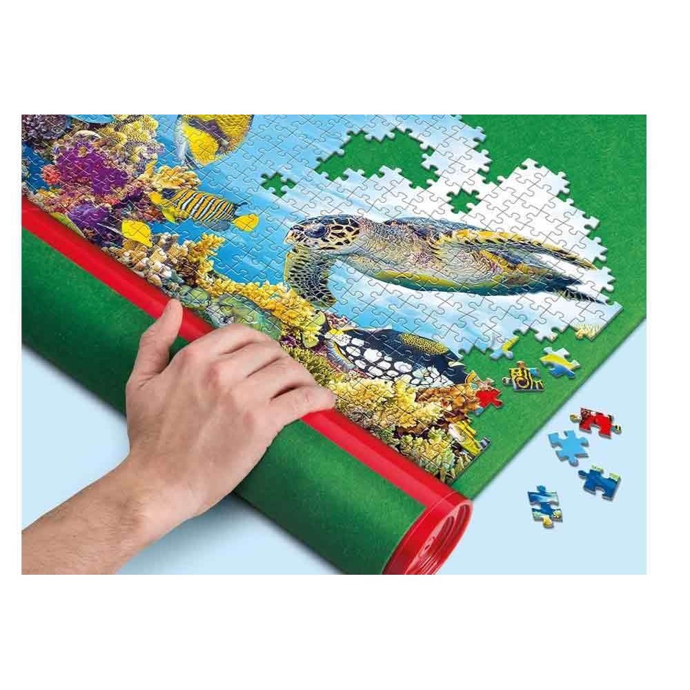 PUZZLE STORING MAT TAPPETINO ARROTOLABILE PORTA PUZZLE CLEMENTONI