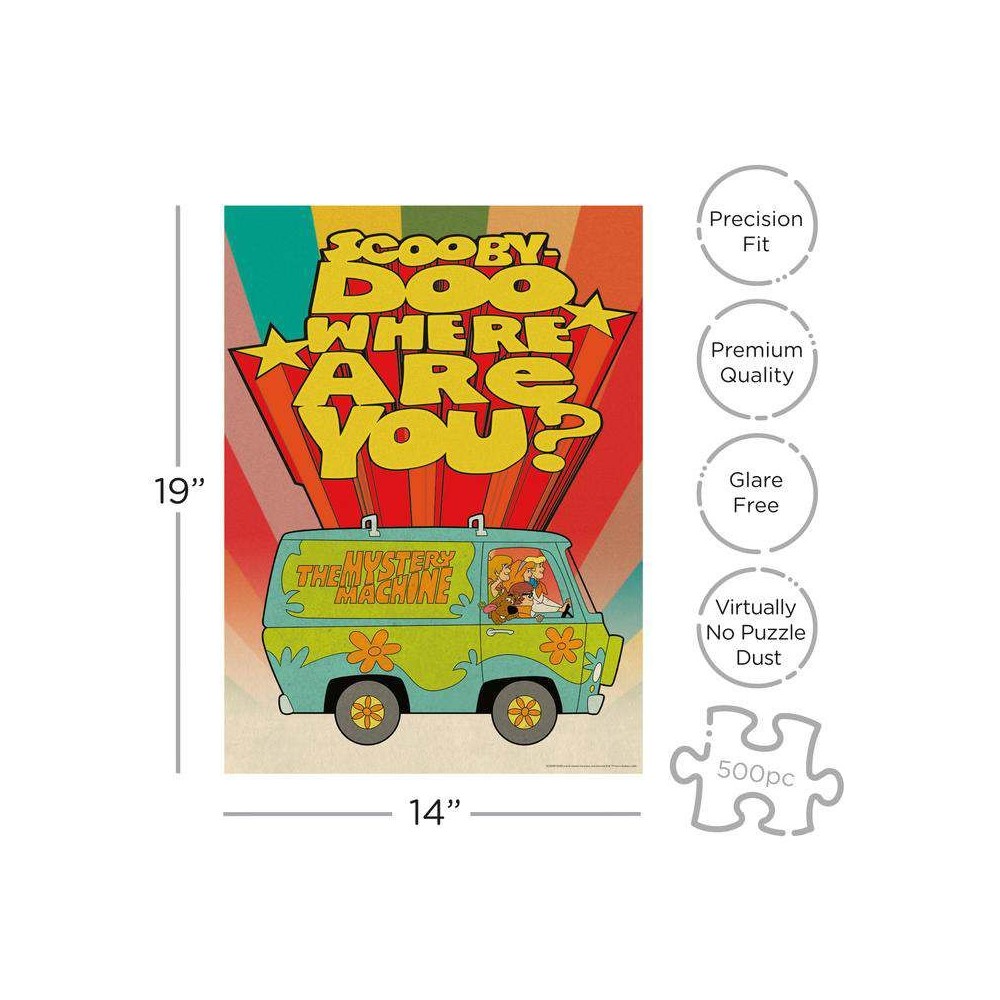 AQUARIUS ENT SCOOBY DOO WHERE ARE YOU 500 PIECES JIGSAW PUZZLE
