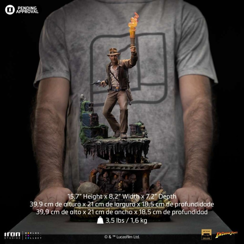 INDIANA JONES ART SCALE DELUXE 1/10 STATUA FIGURE IRON STUDIOS