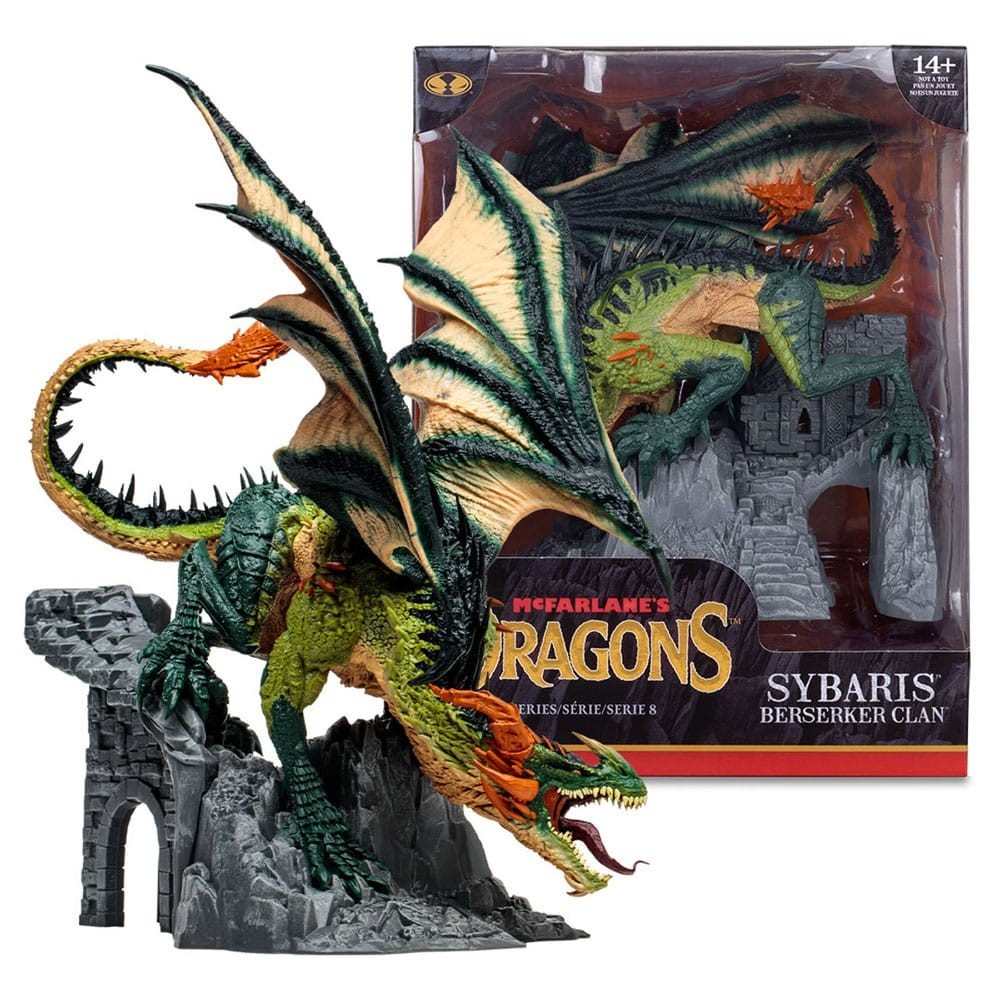 MCFARLANE'S DRAGONS SERIES 8 SYBARIS BERSERKER CLAN STATUA FIGURE MC FARLANE