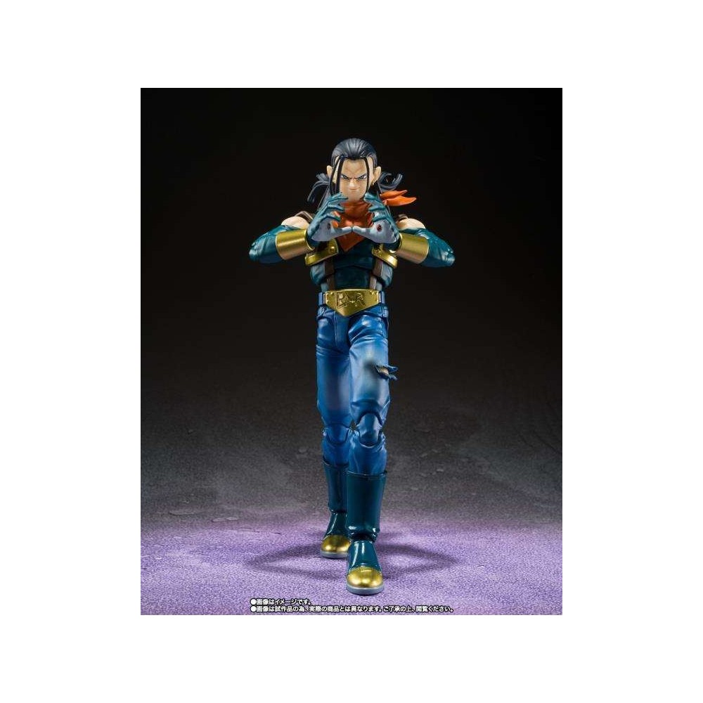 DRAGON BALL GT SUPER ANDROID 17 S.H. FIGUARTS ACTION FIGURE BANDAI