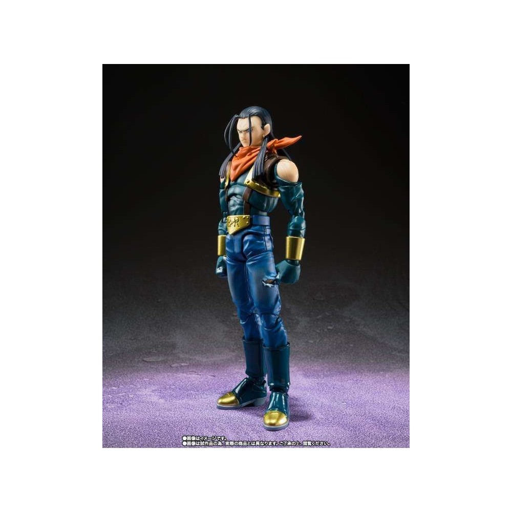 DRAGON BALL GT SUPER ANDROID 17 S.H. FIGUARTS ACTION FIGURE BANDAI