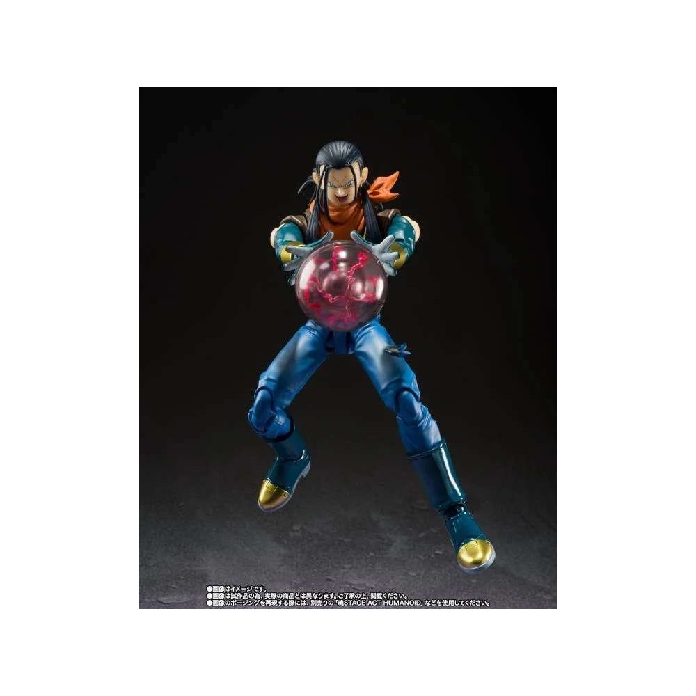 DRAGON BALL GT SUPER ANDROID 17 S.H. FIGUARTS ACTION FIGURE BANDAI