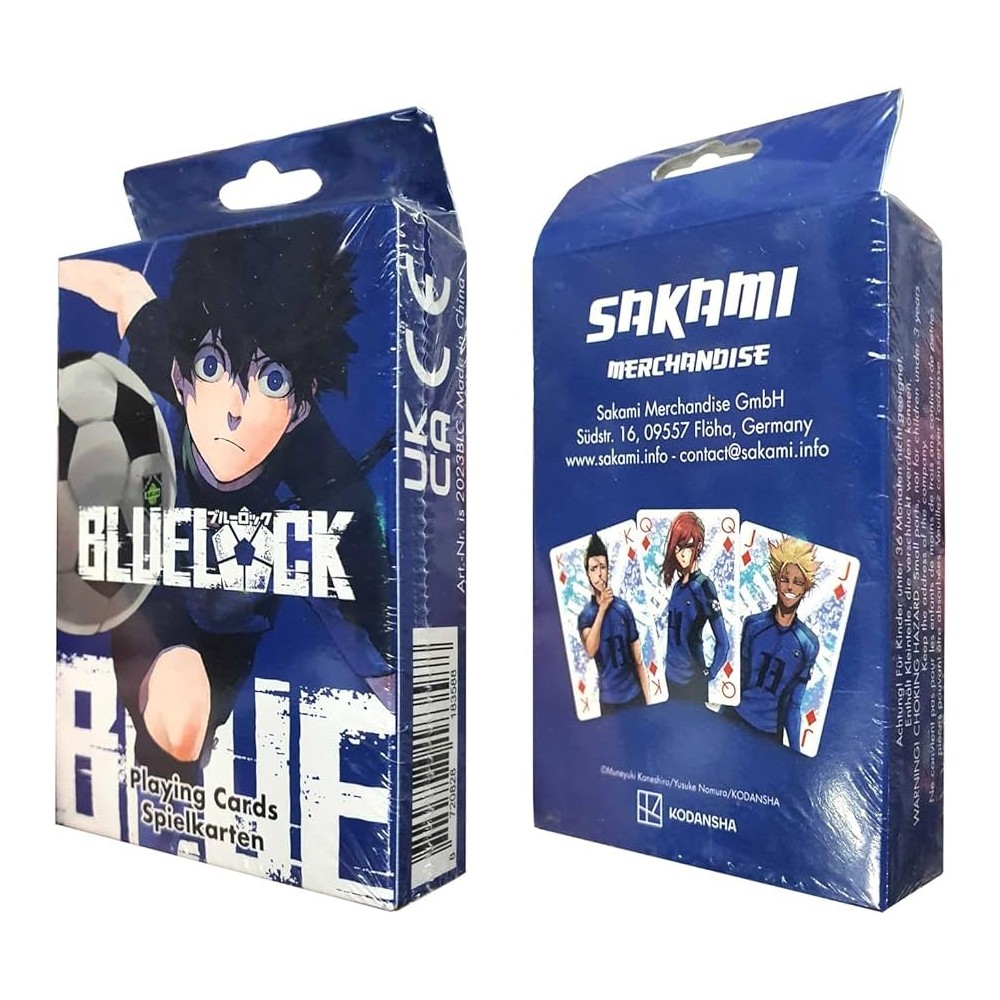 BLUE LOCK POKER PLAYING CARDS MAZZO CARTE DA GIOCO SAKAMI MERCHANDISE
