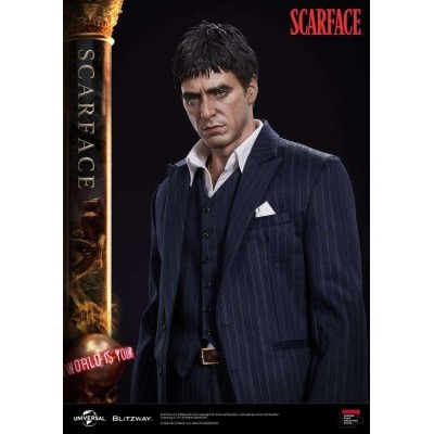 BLITZWAY SCARFACE TONY MONTANA SUPERB SCALE 1/4 STATUE FIGURE
