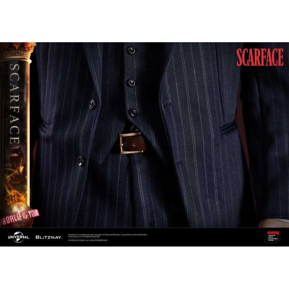 BLITZWAY SCARFACE TONY MONTANA SUPERB SCALE 1/4 STATUE FIGURE