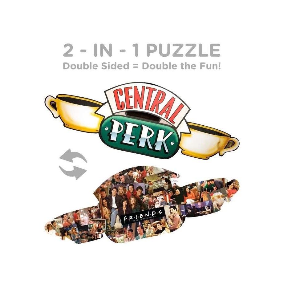 FRIENDS 2 SIDED SHAPED 600 PEZZI PUZZLE AQUARIUS ENT