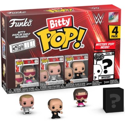 FUNKO BITTY POP! WWE 4 PACK BRET HART VINYL MINI FIGURE FUNKO