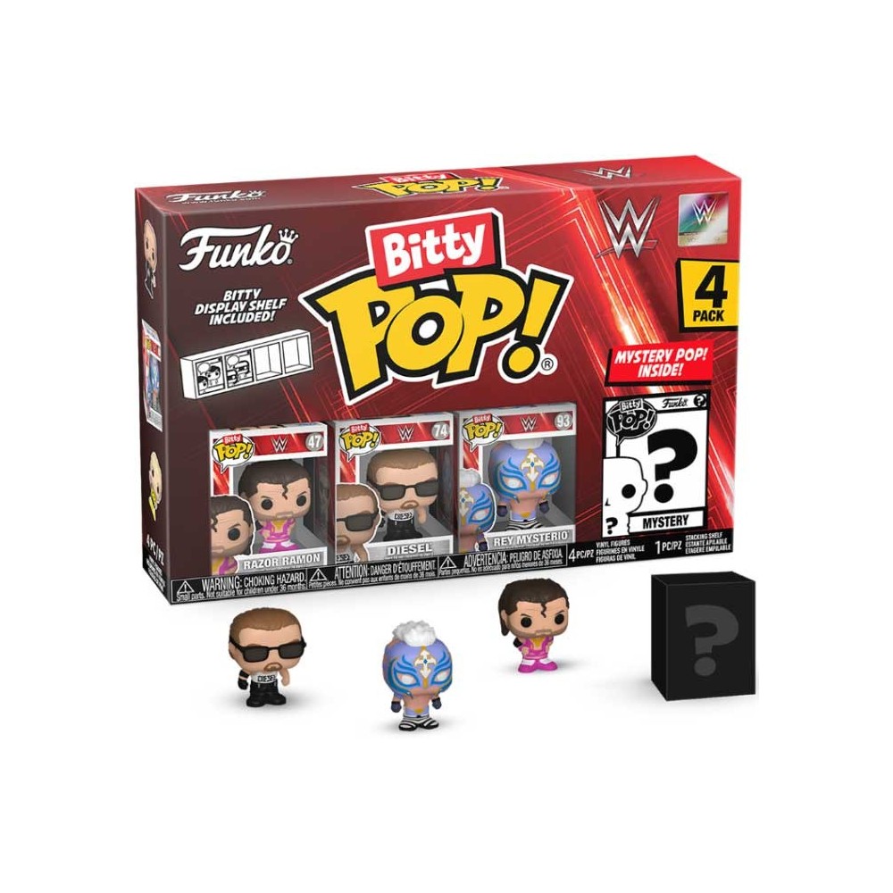 FUNKO BITTY POP! WWE 4 PACK RAZOR RAMON VINYL MINI FIGURE FUNKO
