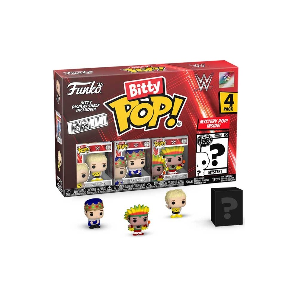 FUNKO BITTY POP! WWE 4 PACK DUSTY RHODES VINYL MINI FIGURE FUNKO