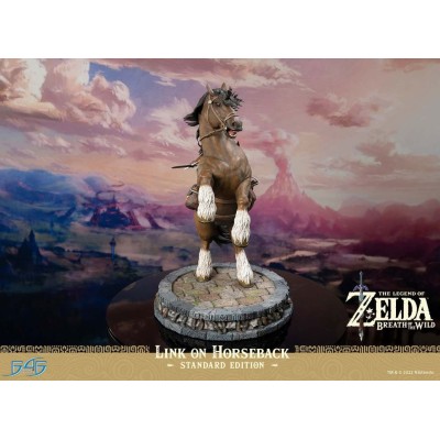 FIRST4FIGURES THE LEGEND OF ZELDA BREATH OF THE WILD LINK IN HORSEBACK STATUE FIGURE