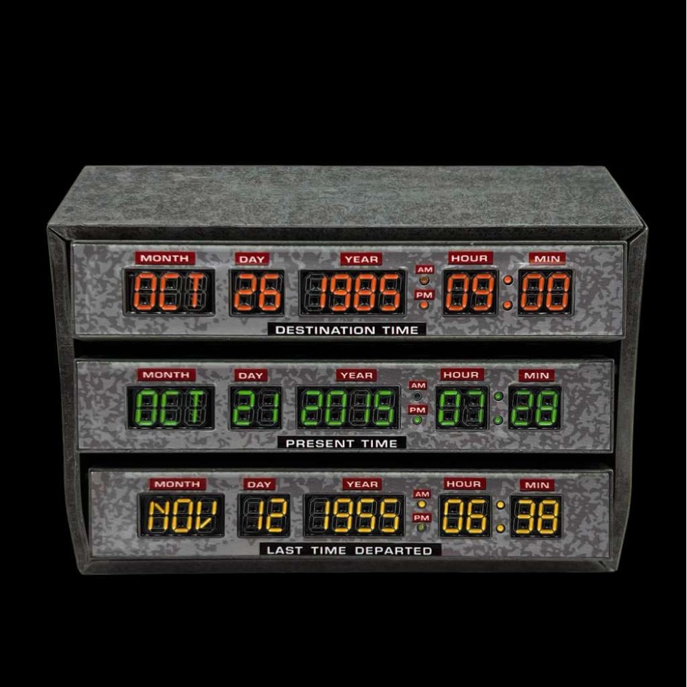 RITORNO AL FUTURO TIME CIRCUITS SCALED PROP REPLICA FACTORY ENTERTAINMENT