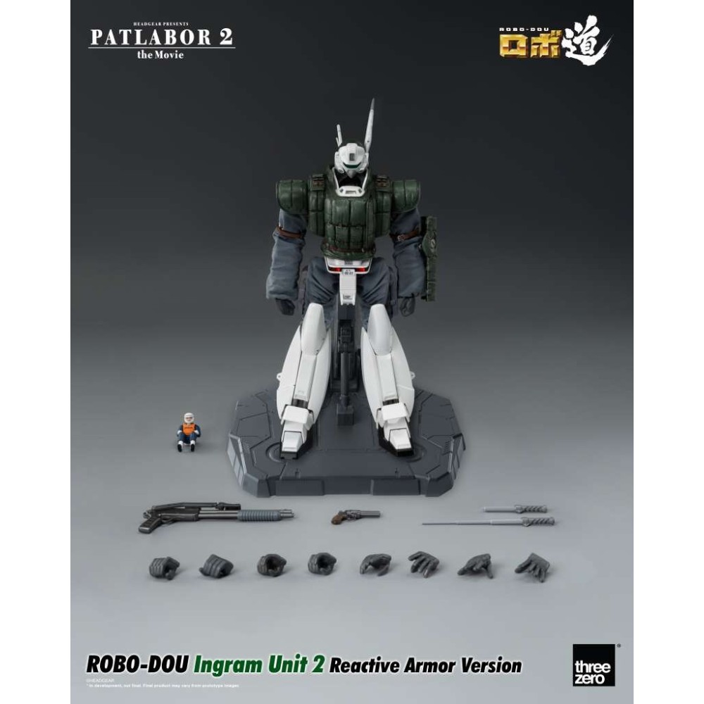 THREEZERO PATLABOR 2 THE MOVIE INGRAM UNIT 2 REACTIVE ARMOR VER. ROBO-DOU ACTION FIGURE