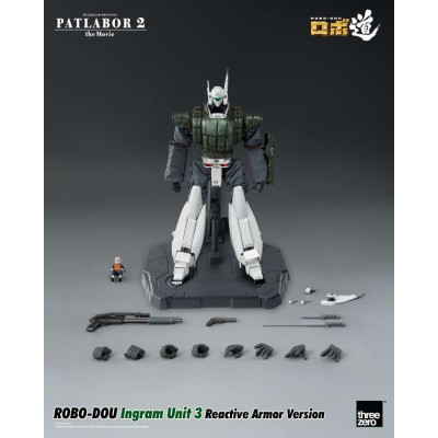 PATLABOR 2 THE MOVIE INGRAM UNIT 3 ROBO-DOU REACTIVE ARMOR VERSION ACTION FIGURE THREEZERO