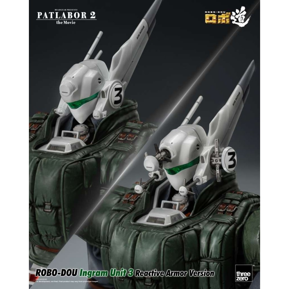PATLABOR 2 THE MOVIE INGRAM UNIT 3 ROBO-DOU REACTIVE ARMOR VERSION ACTION FIGURE THREEZERO