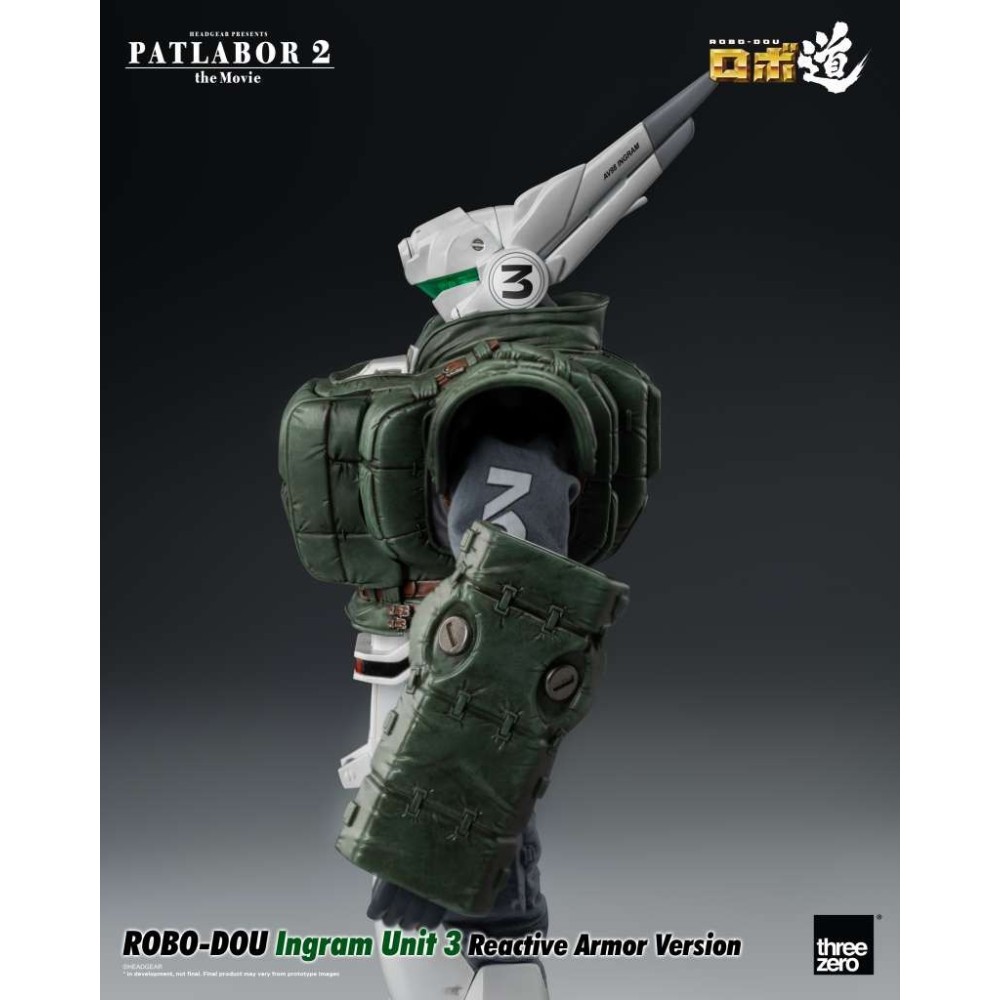 PATLABOR 2 THE MOVIE INGRAM UNIT 3 ROBO-DOU REACTIVE ARMOR VERSION ACTION FIGURE THREEZERO