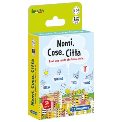 NOMI COSE CITTA TRAVEL EDITION GIOCO DA TAVOLO ITALIANO CLEMENTONI