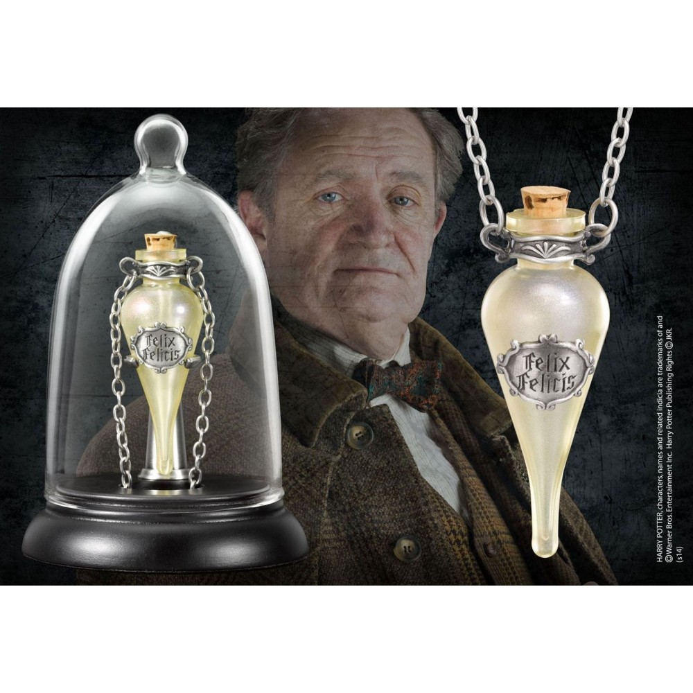 HARRY POTTER FELIX FELICIS COLLANA CON DISPLAY NOBLE COLLECTIONS
