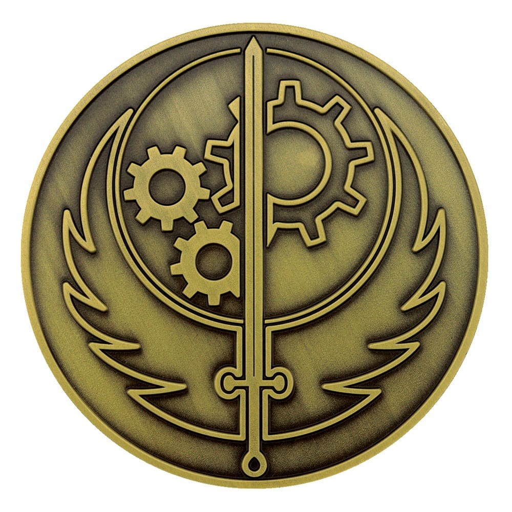 FALLOUT BROTHERHOOD OF STEEL METAL MEDALLION FANATTIK