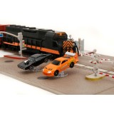 JADA TOYS FAST AND FURIOUS NANO SCENE TRAIN SCENE WITH CARS DIORAMA