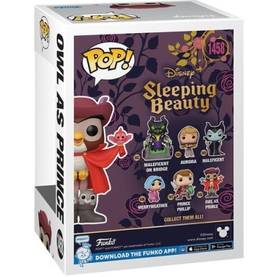 FUNKO FUNKO POP! DISNEY SLEEPING BEAUTY 65TH OWL AS PRINCE BOBBLE HEAD KNOCKER FIGURE