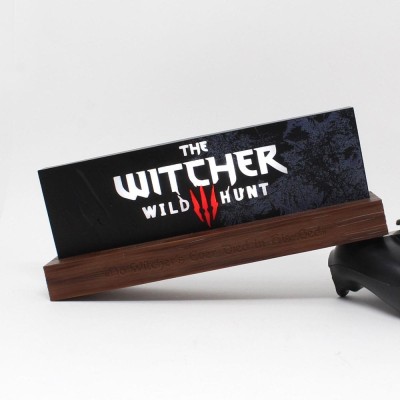 THE WITCHER WILD HUNT LOGO LED LIGHT LAMPADA NEAMEDIA ICONS