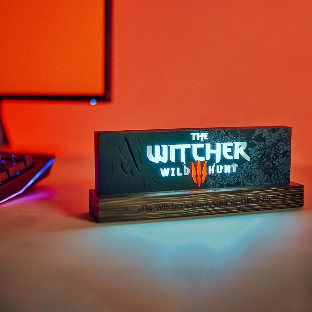 NEAMEDIA ICONS THE WITCHER WILD HUNT LOGO LED LIGHT