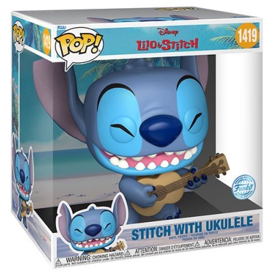 FUNKO POP! LILO AND STITCH WITH UKULELE JUMBO SIZED BOBBLE HEAD FIGURE FUNKO