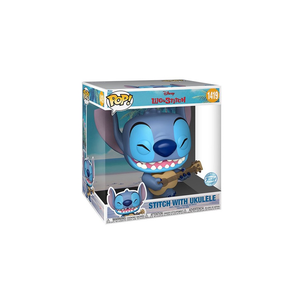 FUNKO FUNKO POP! LILO AND STITCH WITH UKULELE JUMBO SIZED BOBBLE HEAD KNOCKER FIGURE