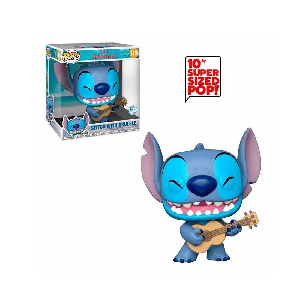 FUNKO FUNKO POP! LILO AND STITCH WITH UKULELE JUMBO SIZED BOBBLE HEAD KNOCKER FIGURE