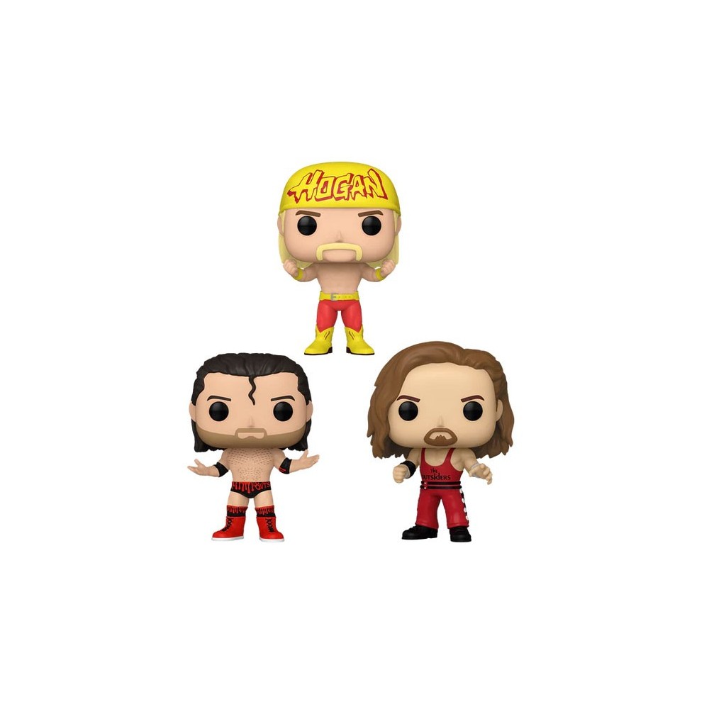 FUNKO FUNKO POP! WWE NWO HOGAN AND THE OUTSIDERS 3-PACK BOBBLE HEAD KNOCKER FIGURE