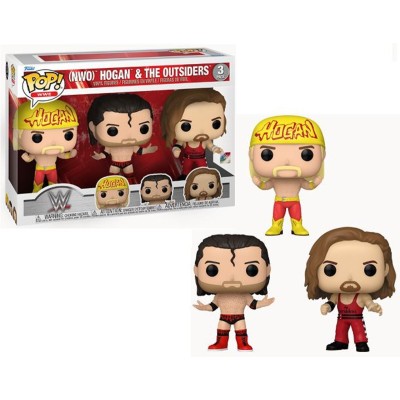 FUNKO POP! WWE NWO HOGAN AND THE OUTSIDERS 3-PACK BOBBLE HEAD FIGURE FUNKO