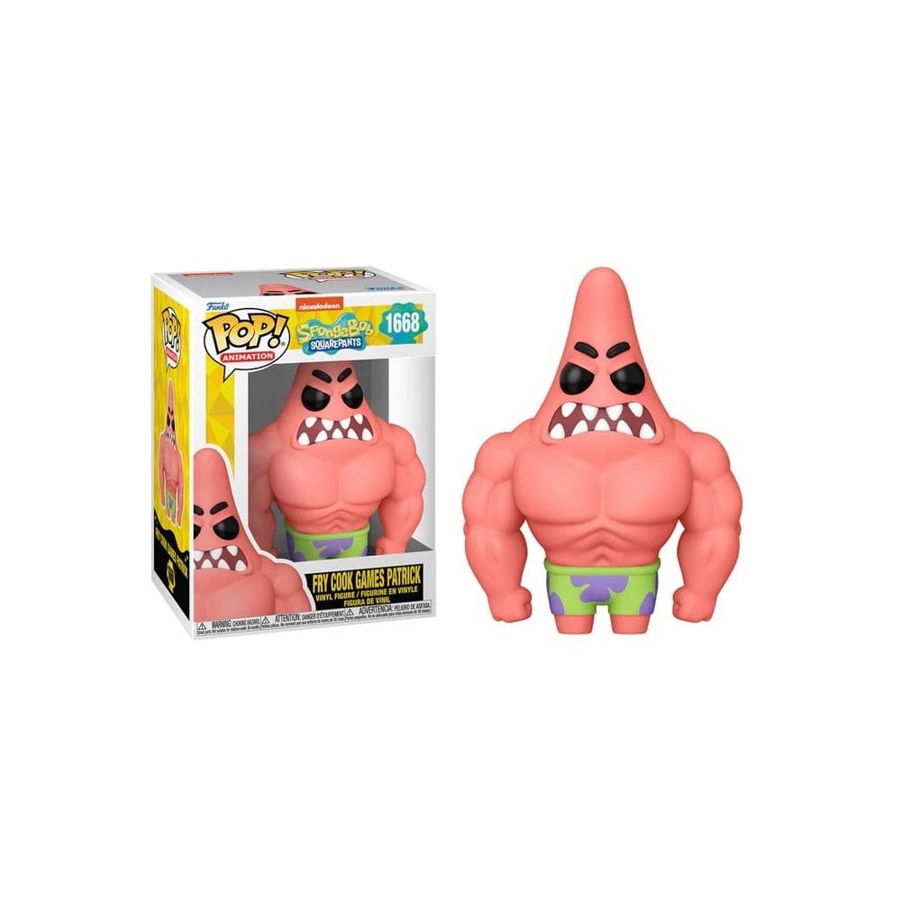 FUNKO FUNKO POP! SPONGEBOB FRY COOK GAMES PATRICK BOBBLE HEAD