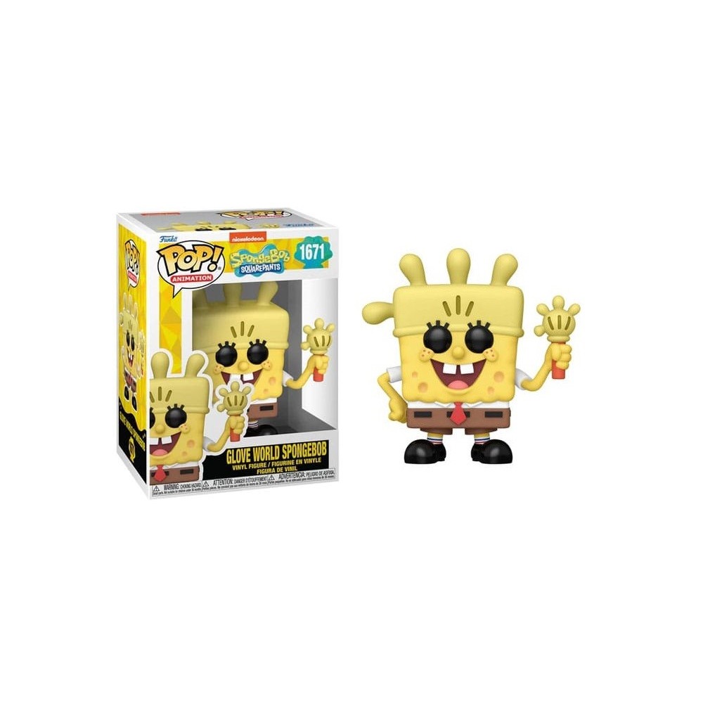 FUNKO POP! SPONGEBOB SQUAREPANTS GLOVE WORLD SPONGEBOB BOBBLE HEAD FIGURE FUNKO