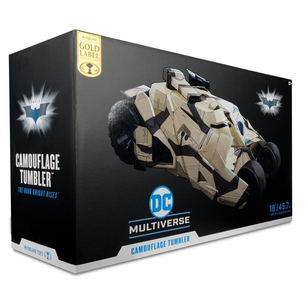 DC MULTIVERSE VEHICLE TUMBLER CAMOUFLAGE 45CM ACTION FIGURE MC FARLANE