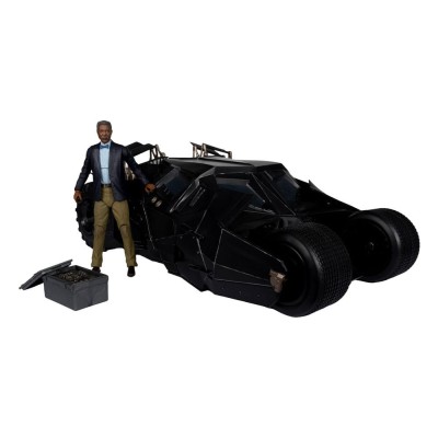 MC FARLANE DC MULTIVERSE VEHICLE LUCIUS FOX AND TUMBLER ACTION FIGURE THE DARK KNIGHT