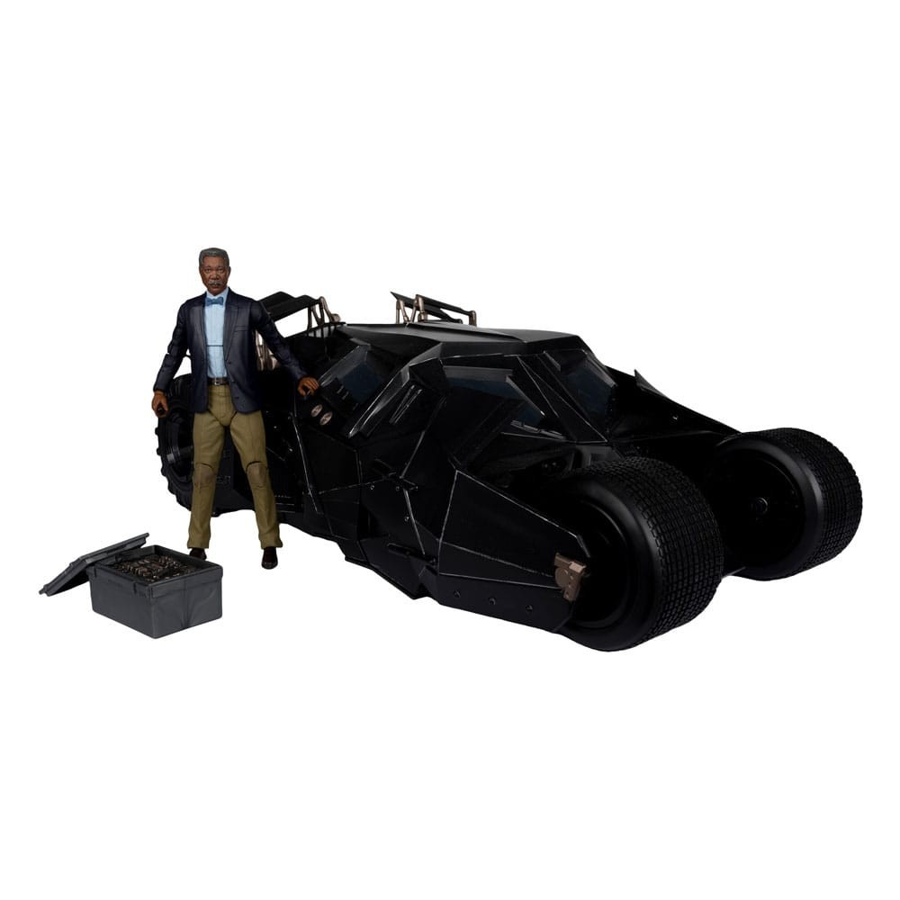 MC FARLANE DC MULTIVERSE VEHICLE LUCIUS FOX AND TUMBLER ACTION FIGURE THE DARK KNIGHT