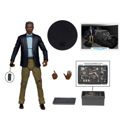 MC FARLANE DC MULTIVERSE VEHICLE LUCIUS FOX AND TUMBLER ACTION FIGURE THE DARK KNIGHT