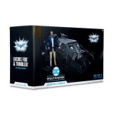 MC FARLANE DC MULTIVERSE VEHICLE LUCIUS FOX AND TUMBLER ACTION FIGURE THE DARK KNIGHT