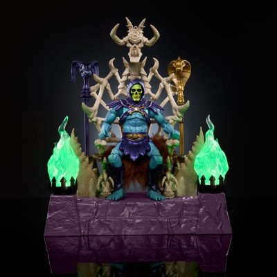 MASTERS OF THE UNIVERSE NEW ETERNIA SKELETOR AND THRONE ACTION FIGURE MATTEL
