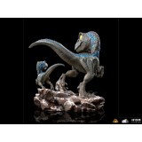 JURASSIC WORLD DOMINION BLUE E BETA MINICO FIGURE STATUA IRON STUDIOS