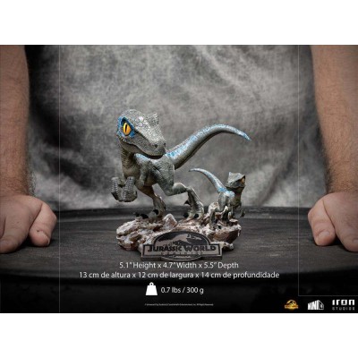 JURASSIC WORLD DOMINION BLUE E BETA MINICO FIGURE STATUA IRON STUDIOS