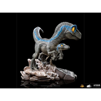 JURASSIC WORLD DOMINION BLUE E BETA MINICO FIGURE STATUA IRON STUDIOS