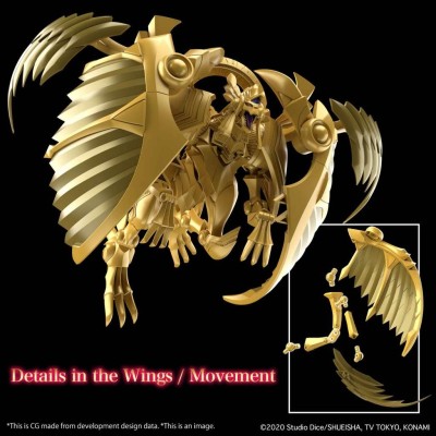 BANDAI YU-GI-OH FIGURE RISE AMPLIFIED EGYPTIAN GOD THE WINGED DRAGON OF RA MODEL KIT ACTION FIGURE