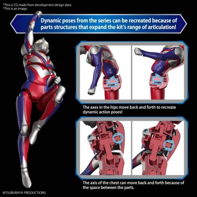 FIGURE RISE ULTRAMAN TIGA MULTI TYPE MODEL KIT ACTION FIGURE BANDAI