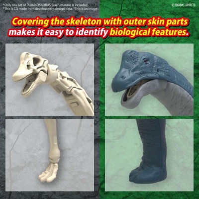 PLANNOSAURUS BRACHIOSAURUS MODEL KIT ACTION FIGURE BANDAI