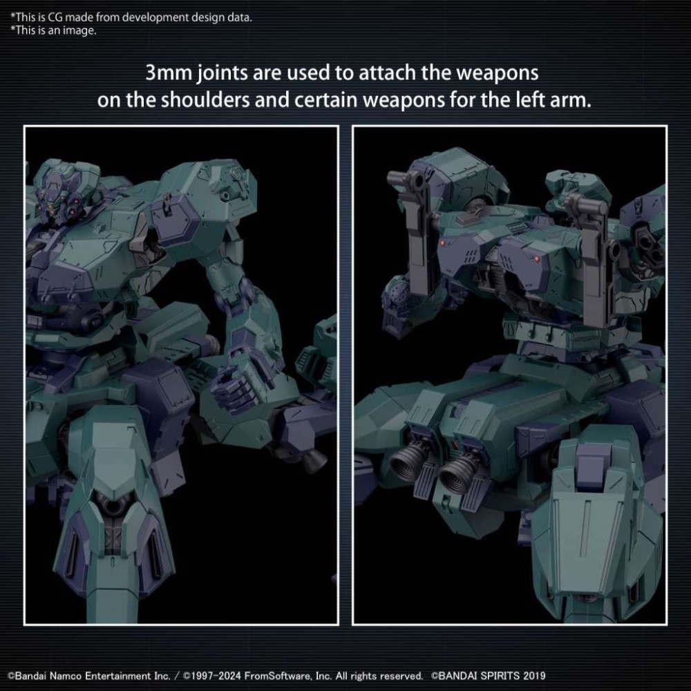 30MM ARMORED CORE VI FIRES OF RUBICON BALAM INDUSTRIES BD-011 MELANDER LIGER TAIL 1/144 MODEL KIT BANDAI