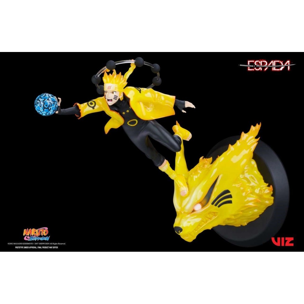 NARUTO SHIPPUDEN NARUTO E KURAMA 1/8 WALL ART STATUA FIGURE ESPADA ART